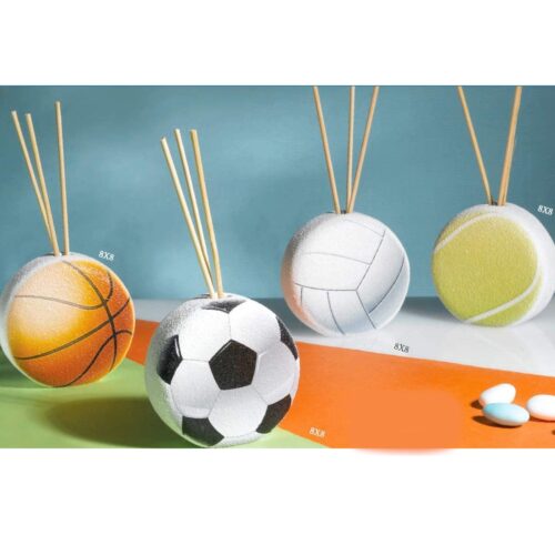 Bomboniere Profumatore Tema Calcio e Sport con bastoncini Profumatori Albalu Bomboniere