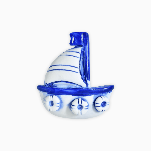 Calamita in Resina effetto Gesso decorata a Mano in Verde Acqua Rosso o Blu a Tema Mare