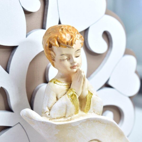 Icona Sacra Bambino Bambina in Preghiera con Albero della Vita Oggetti Sacri Albalu Bomboniere