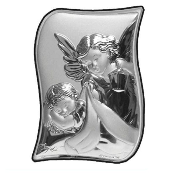 Icona Sacra Sagomata In Argento Laminato
