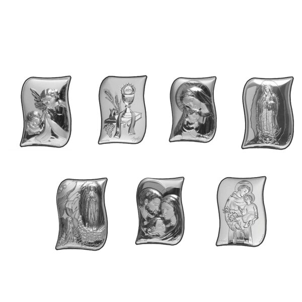 Icona Sacra Sagomata In Argento Laminato Icone Sacre Albalu Bomboniere