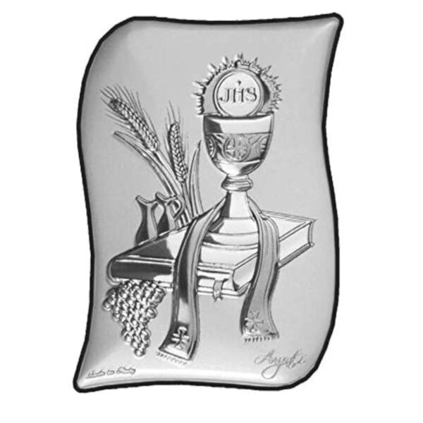 Icona Sacra Sagomata In Argento Laminato