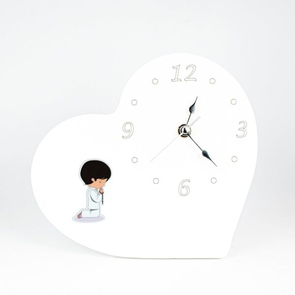 Bomboniera Orologio Comunione linea heart con Applicazione Comunione