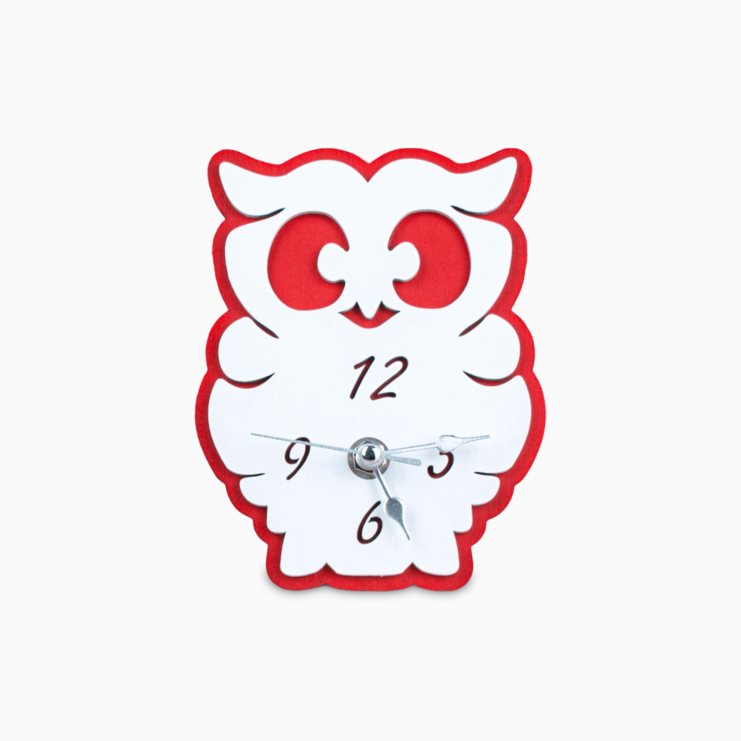 Bomboniera Orologio Gufo Laurea in Legno Scatola inclusa