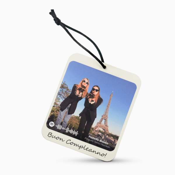 Polaroid Stampata In Legno Personalizzabile Con Immagine, Testo e Tag Spotify Scannerizzabile Quadretti Albalu Bomboniere