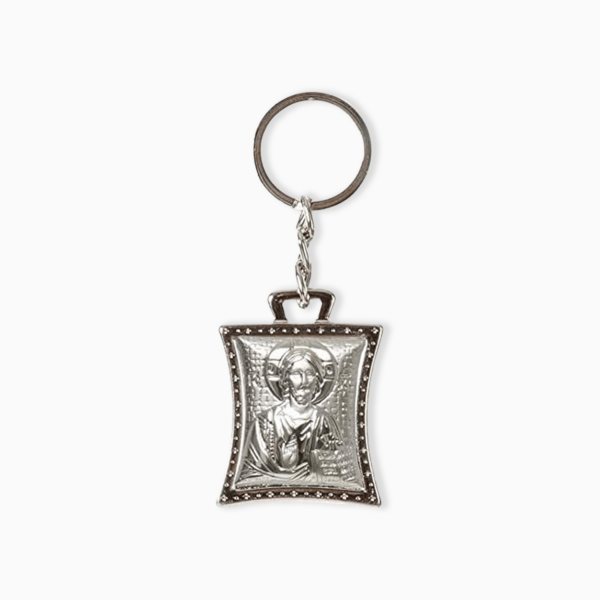 Portachiavi in Metallo Rettangolari con Figure Sacre Portachiavi Albalu Bomboniere