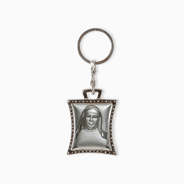 Portachiavi in Metallo Rettangolari con Figure Sacre