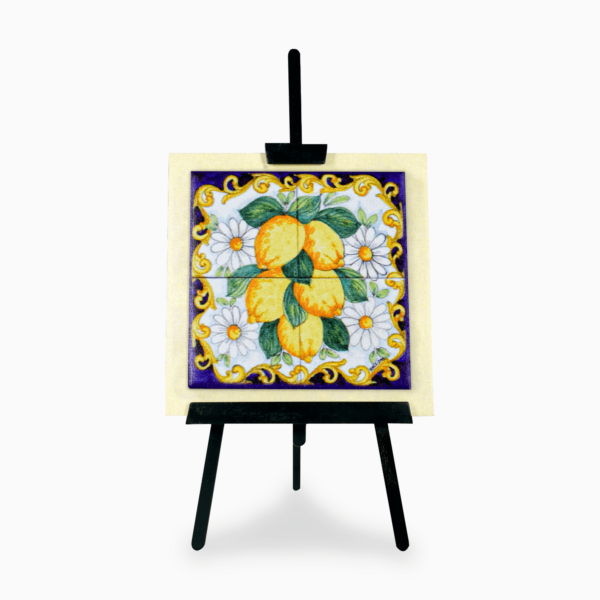 Bomboniera Tema Postitano Cavalletto con Icona Stampata in Ceramica