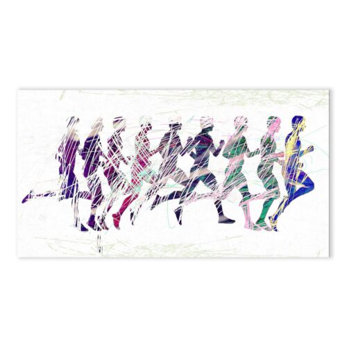 Quadro su Tela Corsa Runners Quadri in Tela Albalu Bomboniere