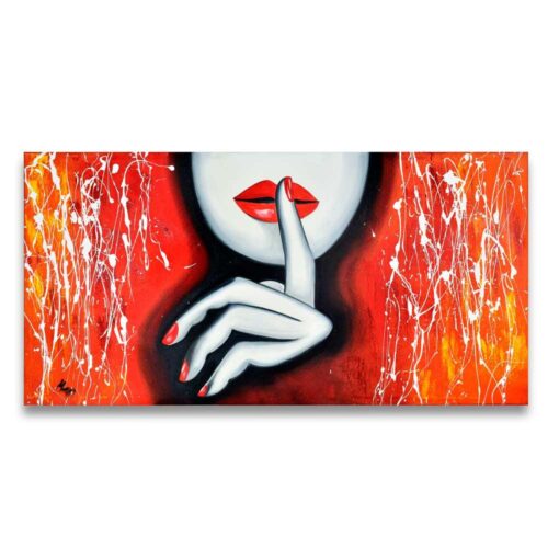 Quadro su Tela Donna Sensuale Rosso Quadri in Tela Albalu Bomboniere
