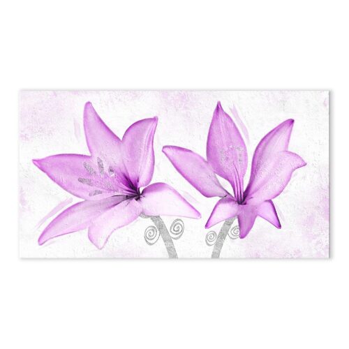 Quadro su Tela Fiori Lilla Quadri in Tela Albalu Bomboniere