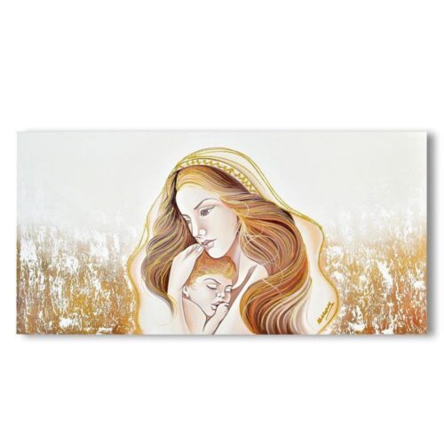Quadro su Tela Maternità Oro Quadri in Tela Albalu Bomboniere