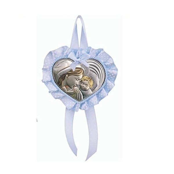 Sopra culla con Cuore Maternità Argento Laminato Colorato