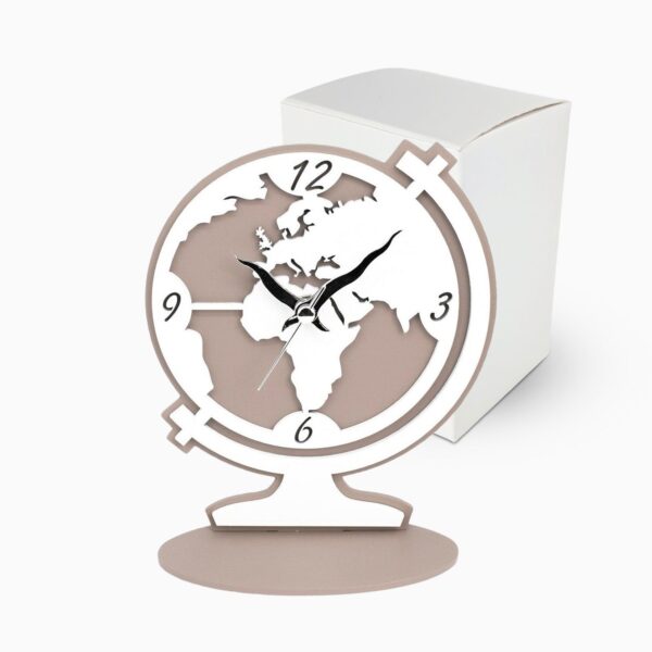 Bomboniera Orologio Mappamondo Tortora a Tema Viaggio