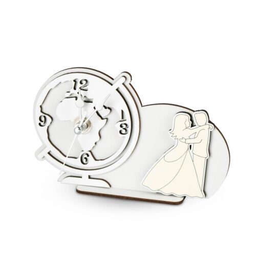 Bomboniere Matrimonio Orologio Sposi Mappamondo tema viaggio