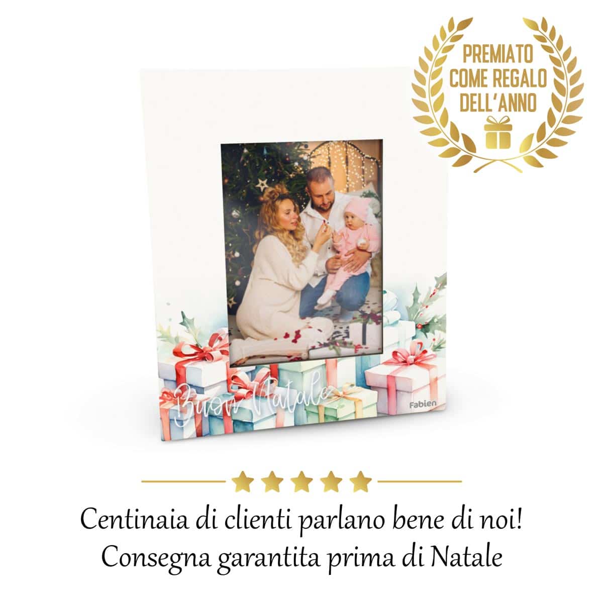 Regalo di Natale Portafoto con Regali