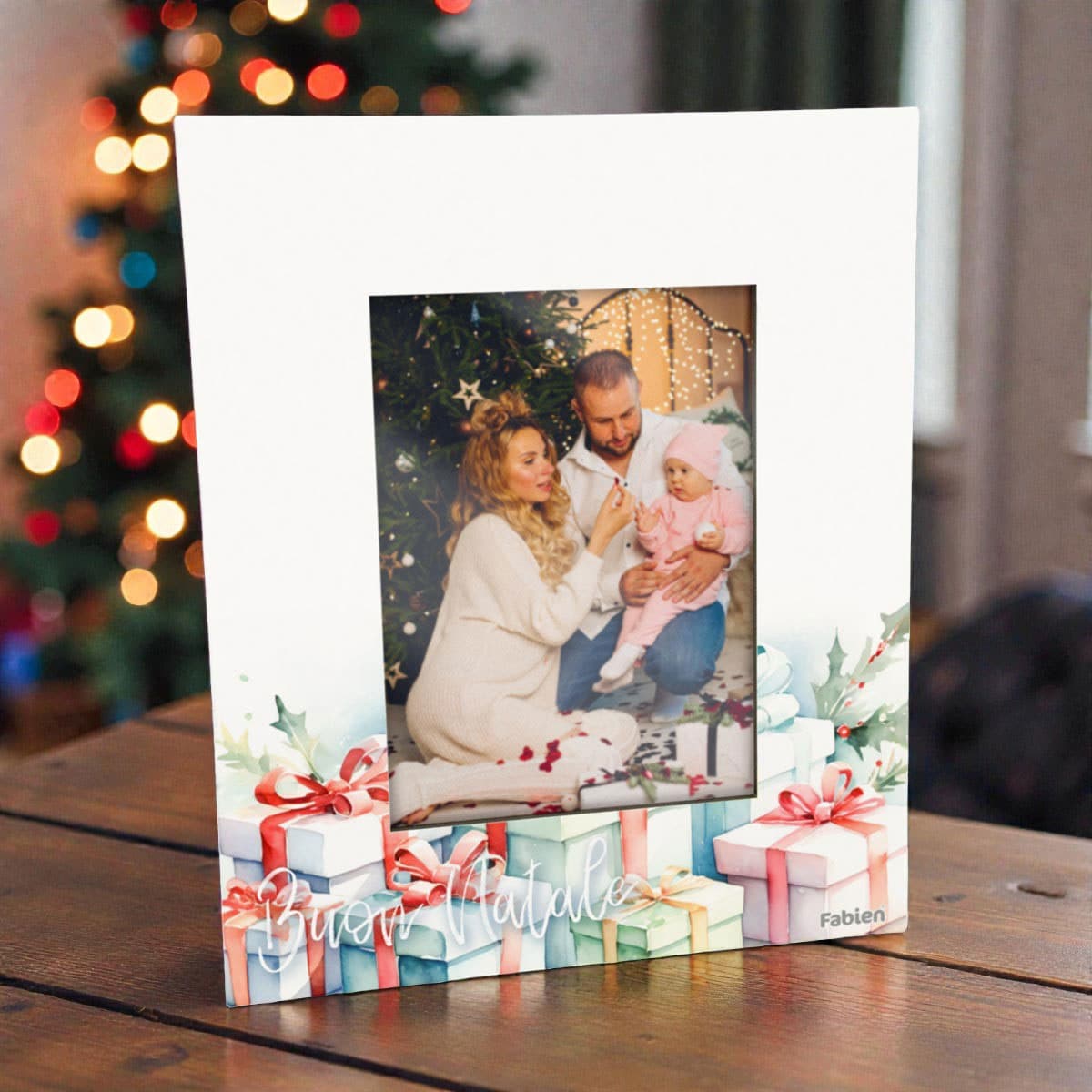 Regalo di Natale Portafoto con Regali
