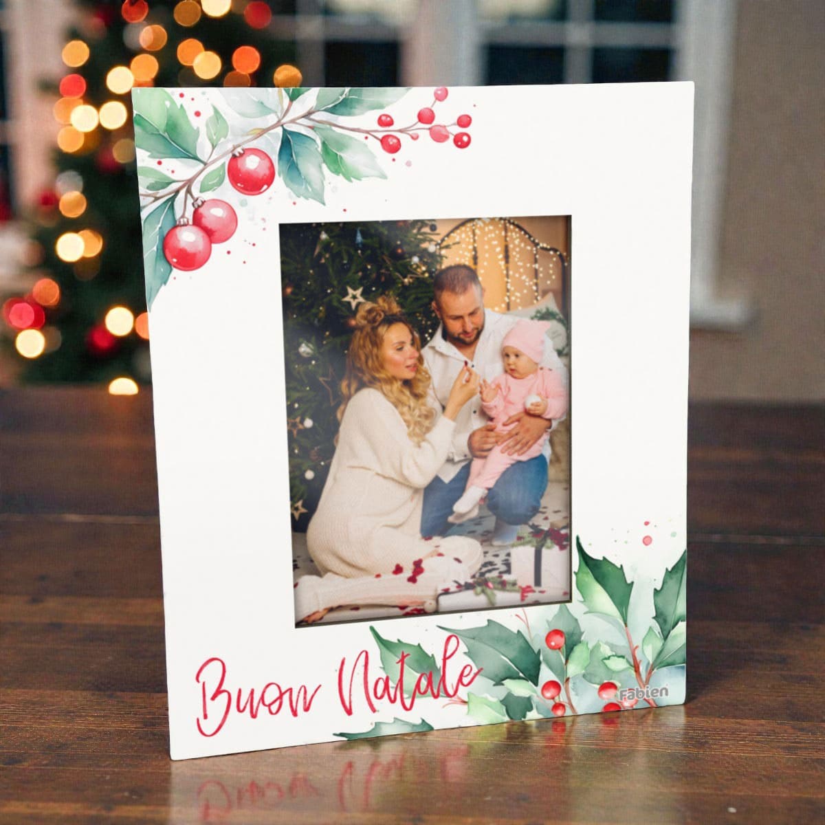 Regalo di Natale Portafoto con Vischio
