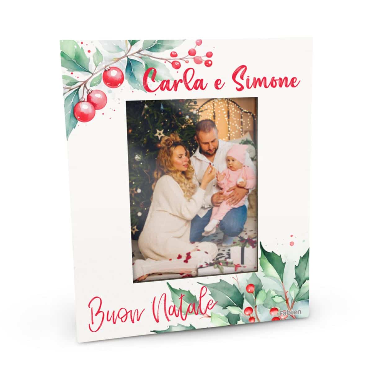 Regalo di Natale Portafoto con Vischio