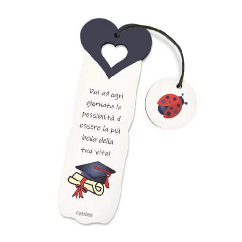 Bomboniera Segnalibro con Ciondolo Cappello di Laurea