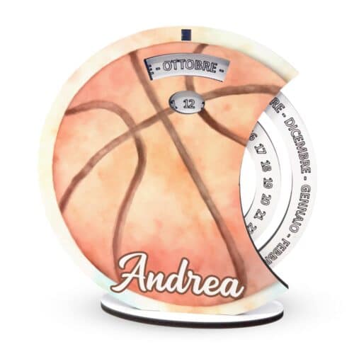 Bomboniera Calendario Perpetuo in Legno Basket