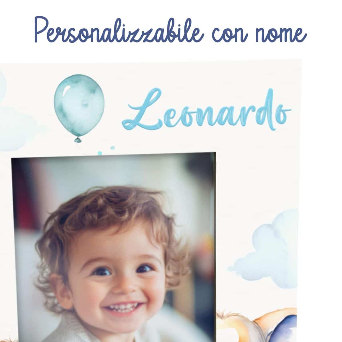 Portafoto in legno personalizzato con Elefanti