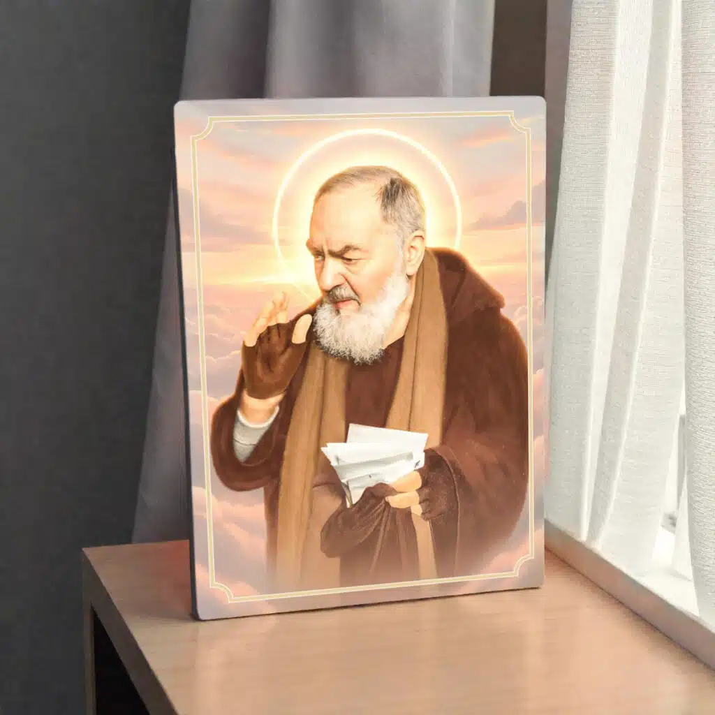 Icona Preghiera Padre Pio Verticale