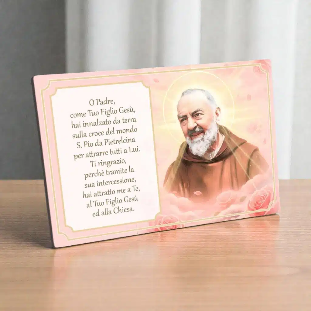 Preghiera Orizzontale san pio rose rosse preghiera ambientata