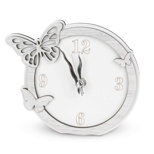 Bomboniera Orologio tondo Farfalle