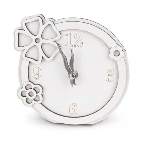 Bomboniera Orologio tondo Fiori