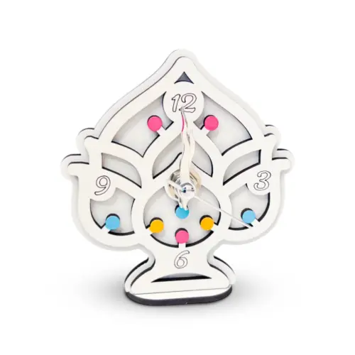 Bomboniera Orologio Luminarie Pugliesi Pumo su sfondo bianco