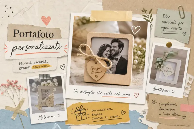 Bomboniere portafoto personalizzati per qualsiasi evento