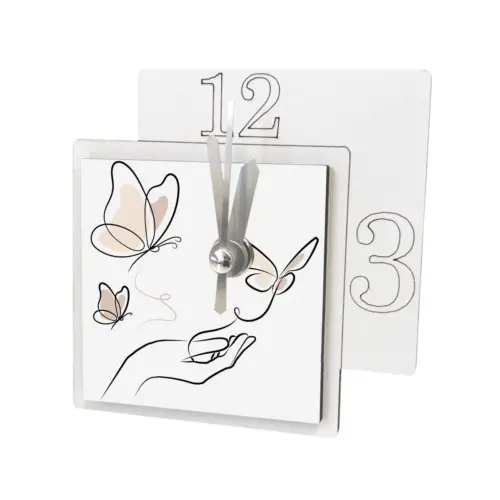 Orologio bomboniera farfalle per battesimo comunione cresima matrimonio Albalu